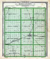 Rock County Outline Map, Rock County 1935